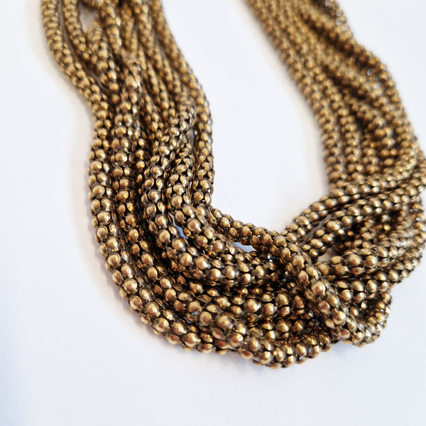 Vintage Italian multi-strand chain necklace