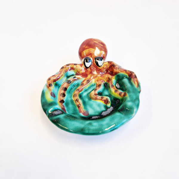 Vintage Italian octopus ashtray