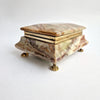 Mid-century large Italian onyx jewelry box
