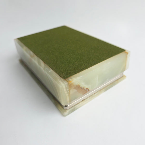 1970s Italian onyx jewelry box