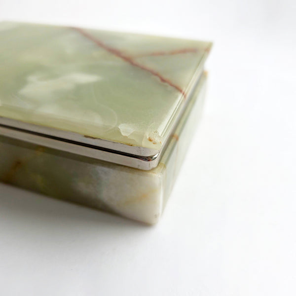 1970s Italian onyx jewelry box