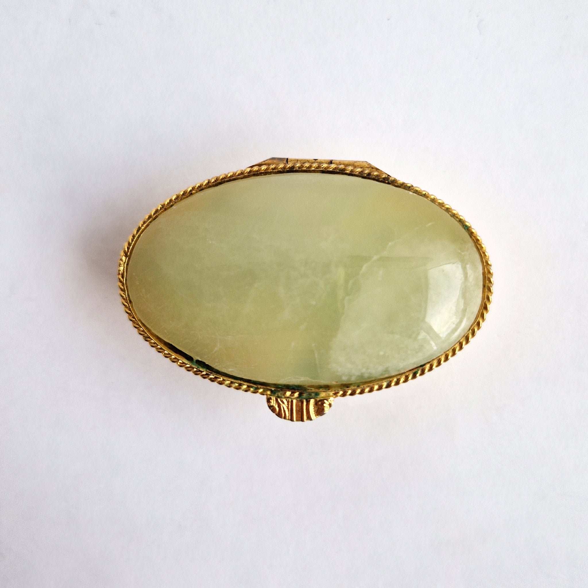Vintage Italian onyx pill box