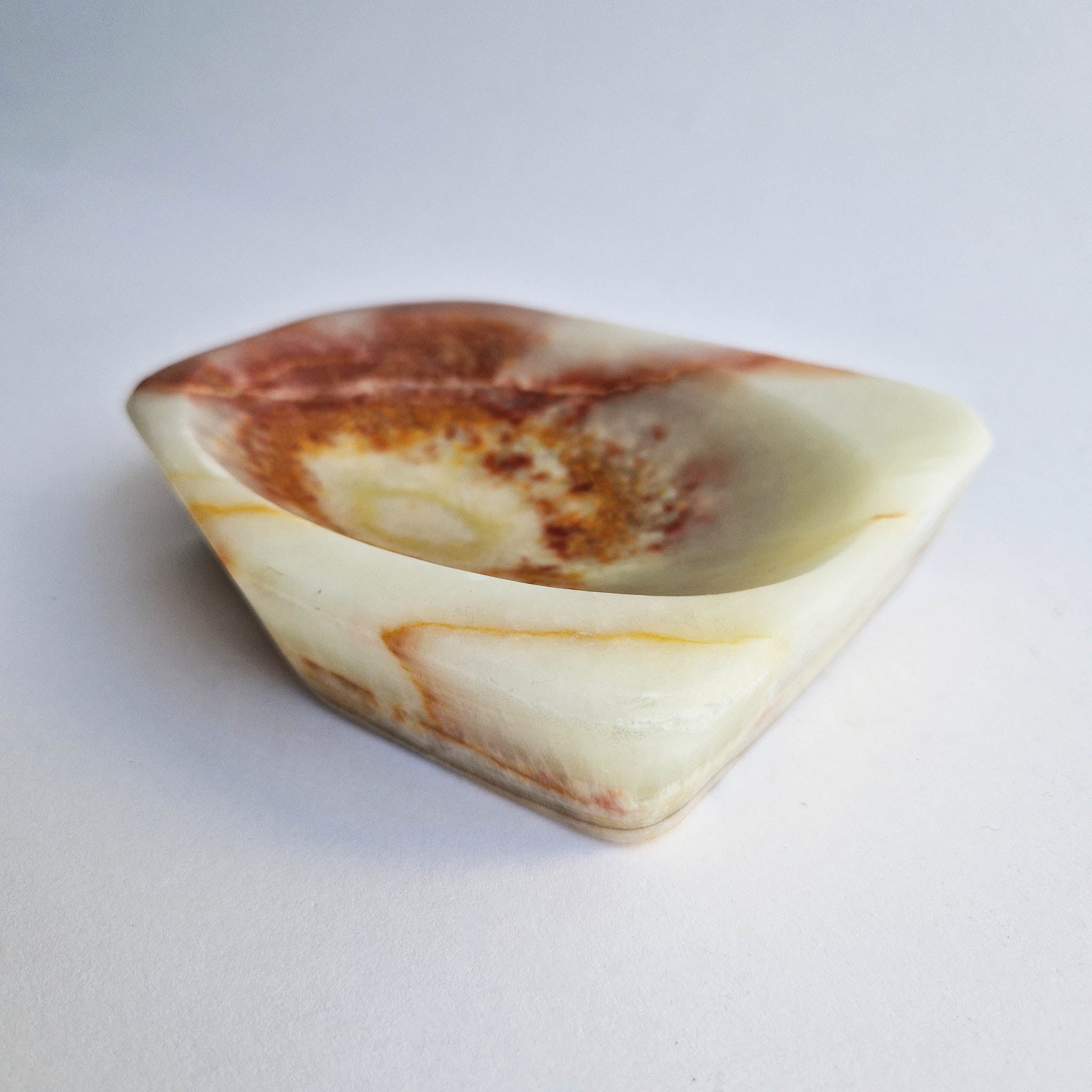 Vintage Italian onyx trinket dish