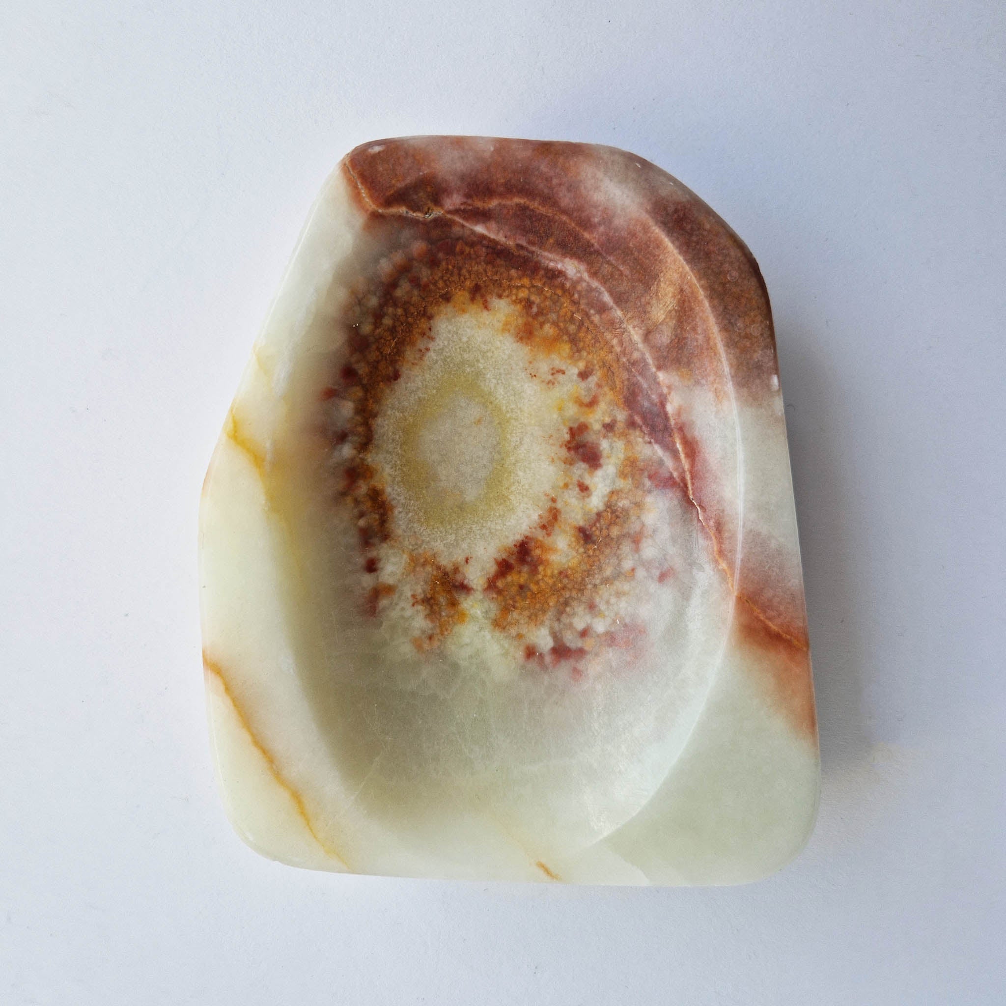 Vintage Italian onyx trinket dish