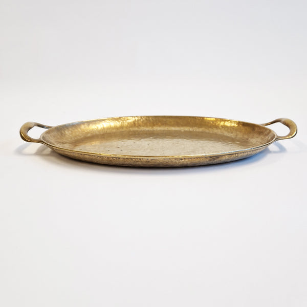 Vintage Italian brass oval tray