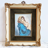 Mid-century framed picture of Madonna and Child
