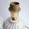 Vintage Italian porcelain table lamp pair