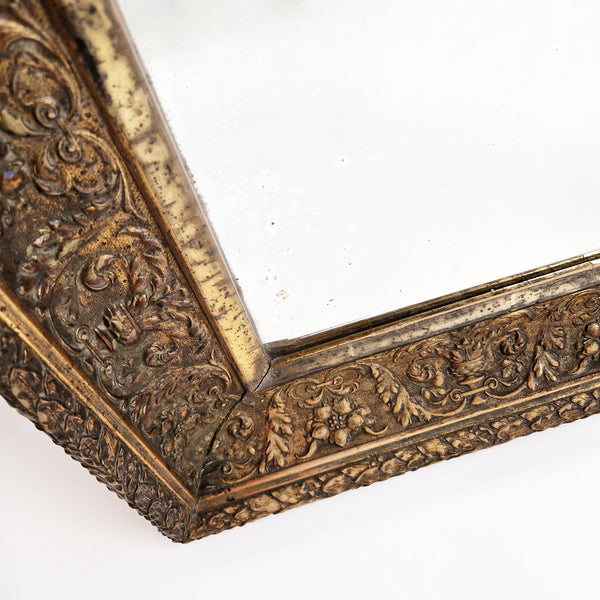 Vintage Italian mirror with gilt wood frame