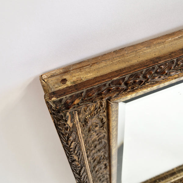 Vintage Italian mirror with gilt wood frame
