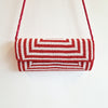 Vintage Italian red and white bead clutch