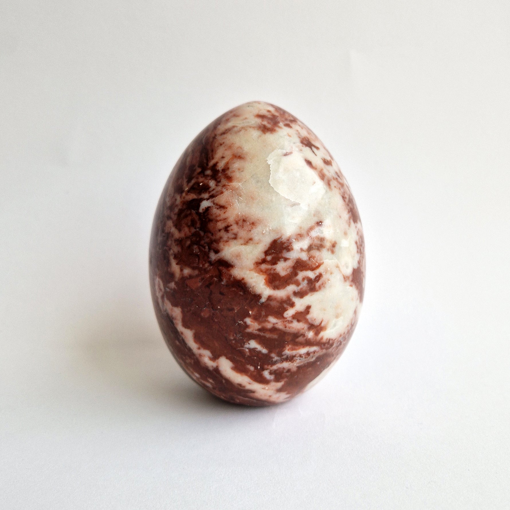 Vintage Italian red marble egg