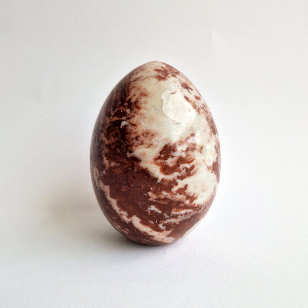 Vintage Italian red marble egg