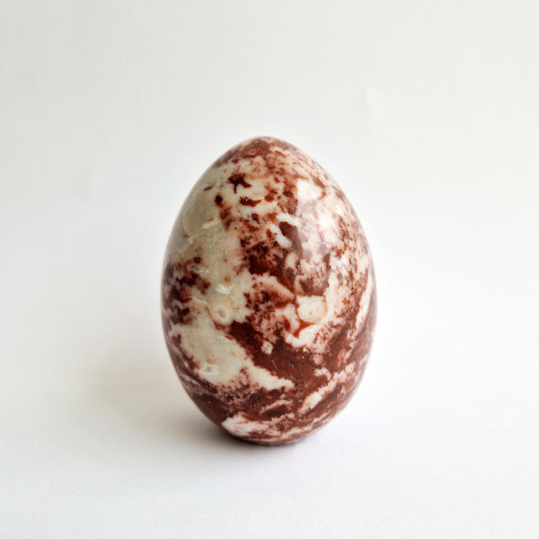 Vintage Italian red marble egg