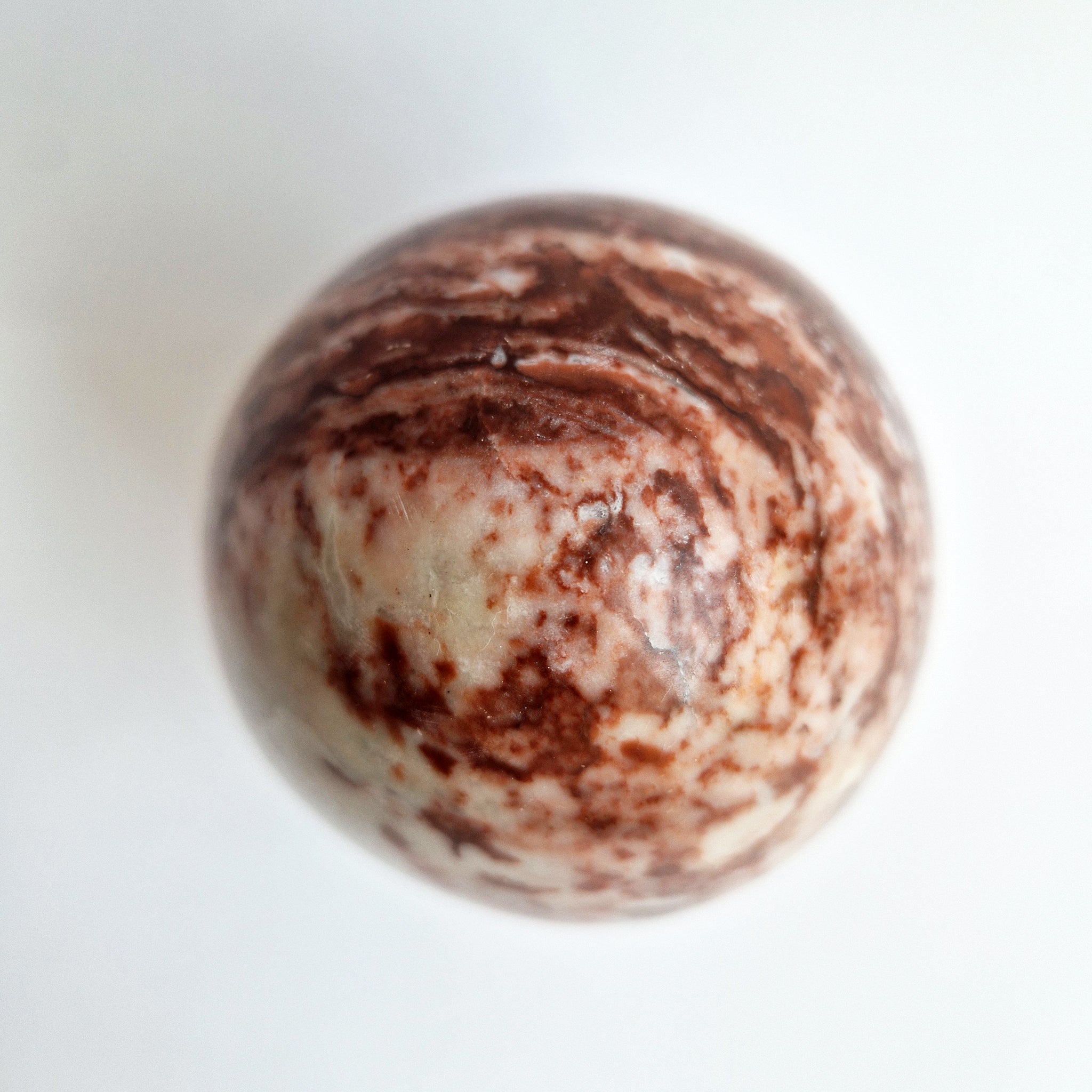 Vintage Italian red marble egg