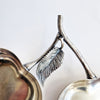 Vintage silver-plated cherry trinket bowls