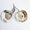 Vintage silver-plated cherry trinket bowls
