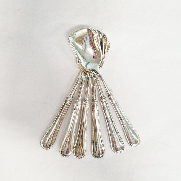 Vintage Italian silver-plated dessert spoons