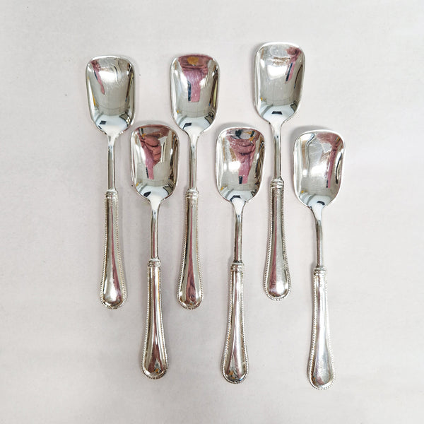 Vintage Italian silver-plated dessert spoons