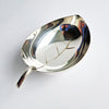 Vintage silver-plated leaf trinket bowl by de Uberti