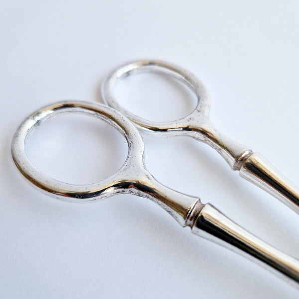 Vintage Italian faux-bamboo serving tongs