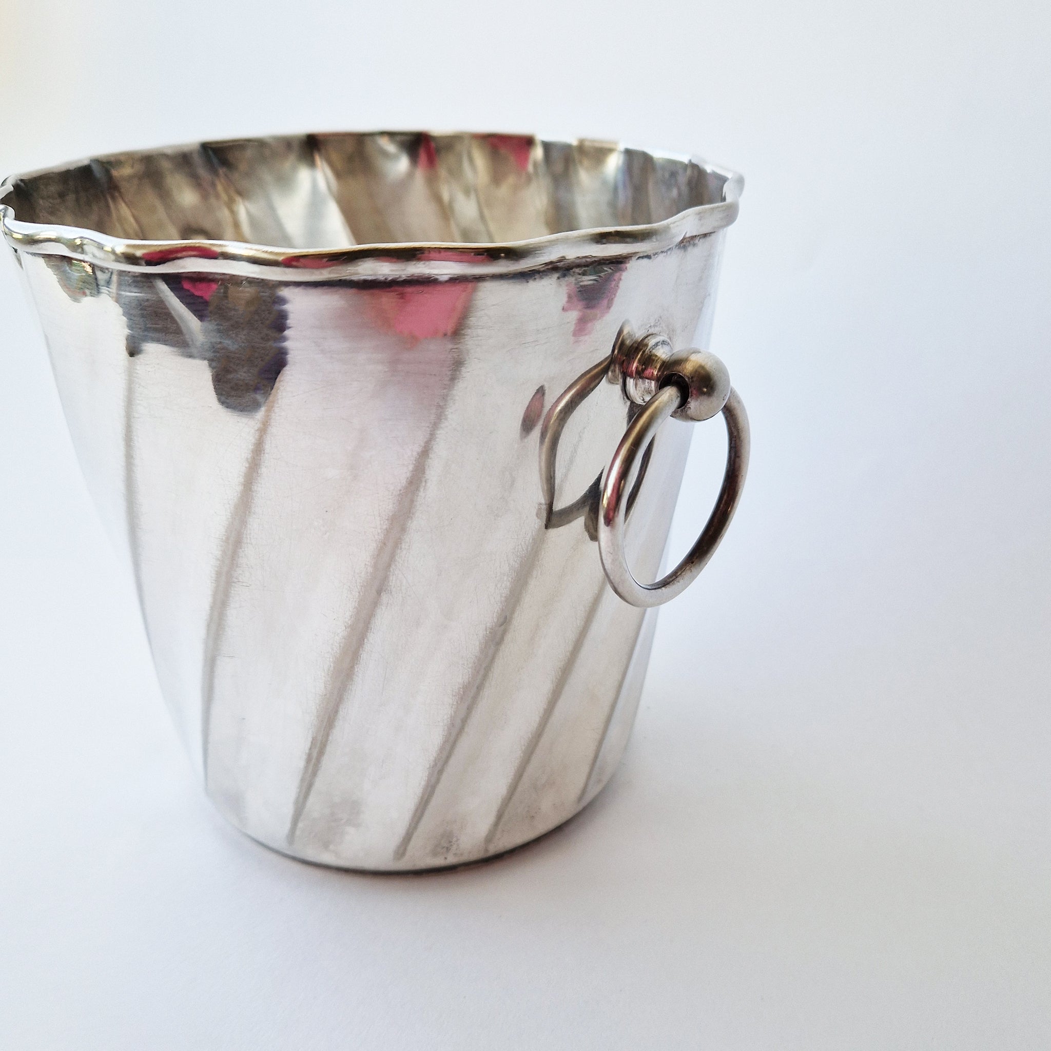 Vintage Italian small silver ice-bucket