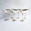 1970s silver-plated champagne glasses