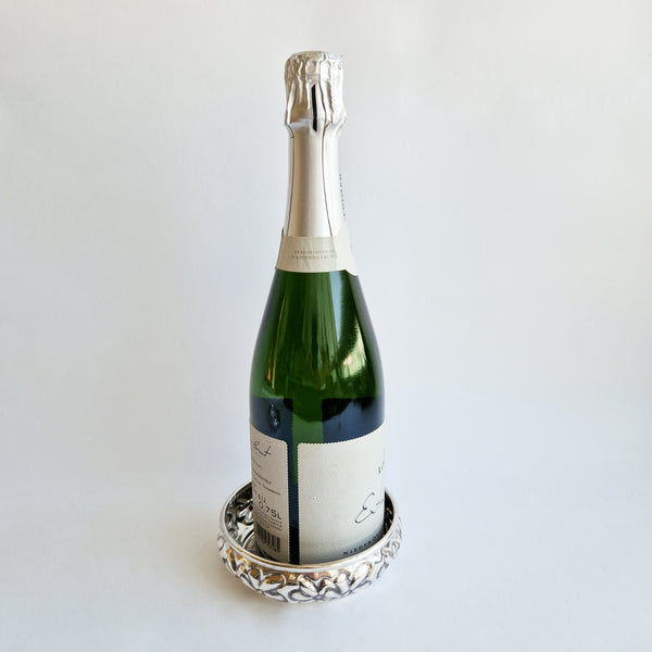 Vintage Italian wine bottle coaster (2 available)