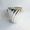 Vintage Italian silver-plated wine cooler with swirls