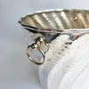 Vintage Italian silver-plated wine cooler with swirls