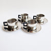 Vintage Casalinghi STO stainless steel coffee cup set