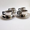 Vintage Casalinghi STO stainless steel coffee cup set