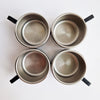 Vintage Casalinghi STO stainless steel coffee cup set