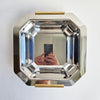 Vintage Italian stainless steel square bowl