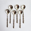 1970s Italian teaspoons with bamboo design
