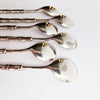 1970s Italian teaspoons with bamboo design