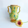 Vintage Italian terracotta glazed vase