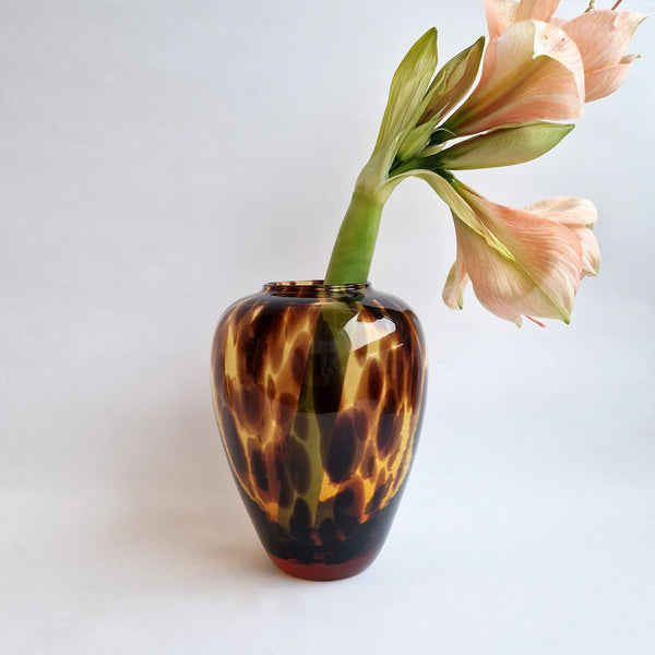 Vintage Italian tortoise vase