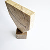 Vintage Italian limestone geometric sculpture