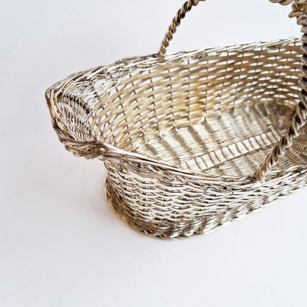 Vintage Italian wine basket