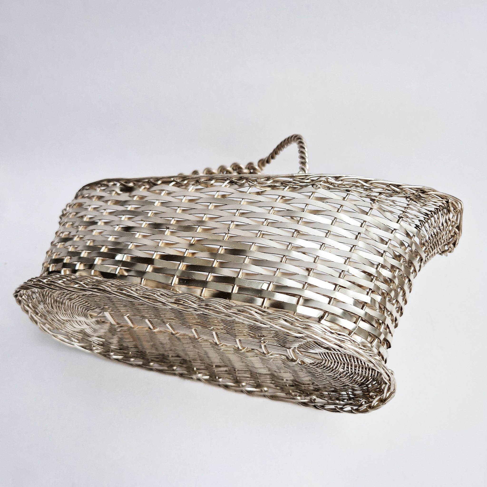 Vintage Italian wine basket
