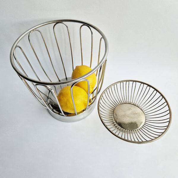 1970s Alessi-style small basket
