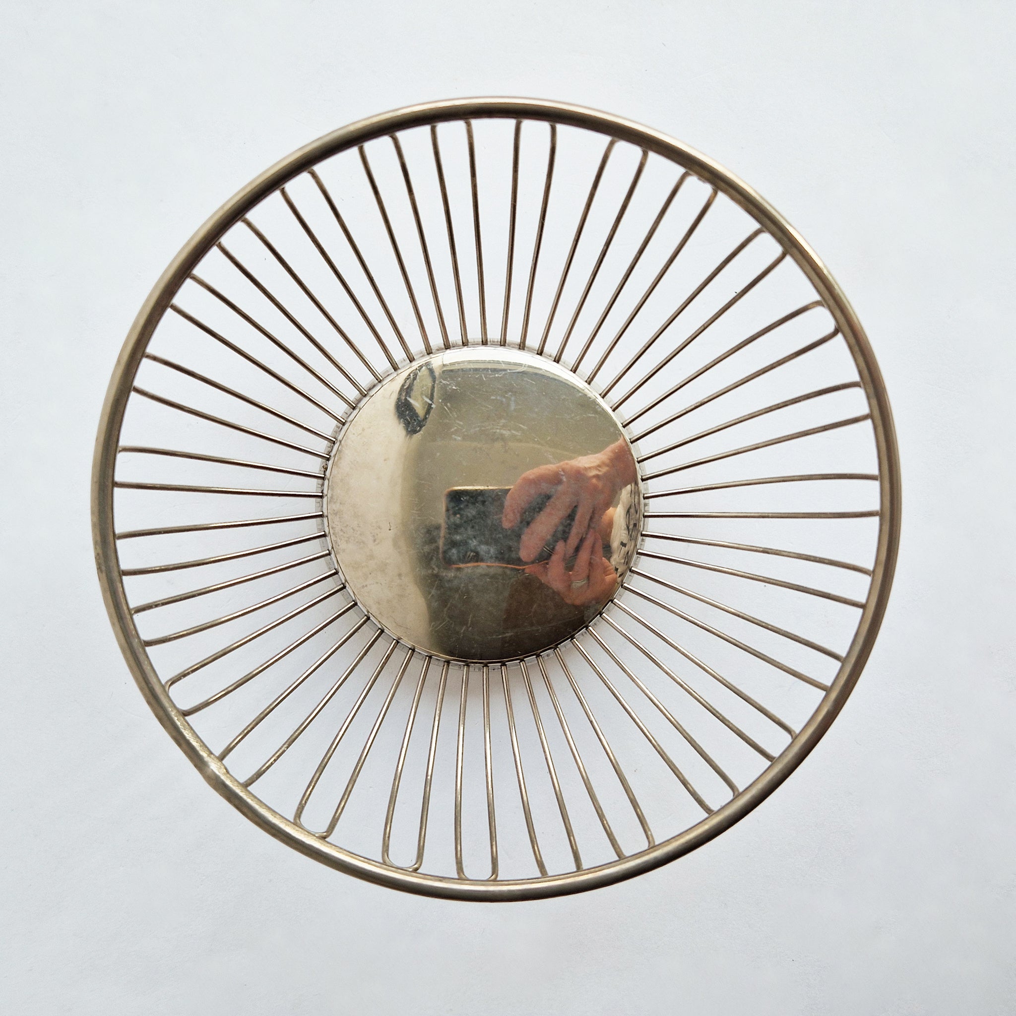 1970s Alessi-style small basket