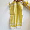 Vintage Italian yellow guest towel set