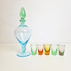Vintage Murano decanter with five glasses by V.Nason & C.