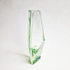 Vintage Murano faceted green vase