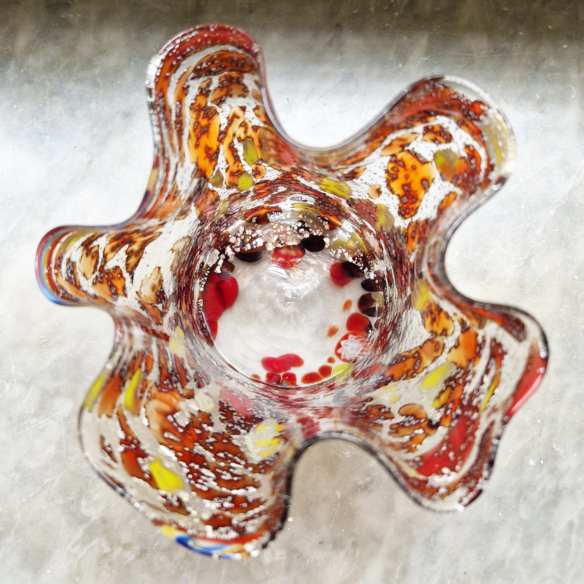 Vintage Murano fazzoletto vase