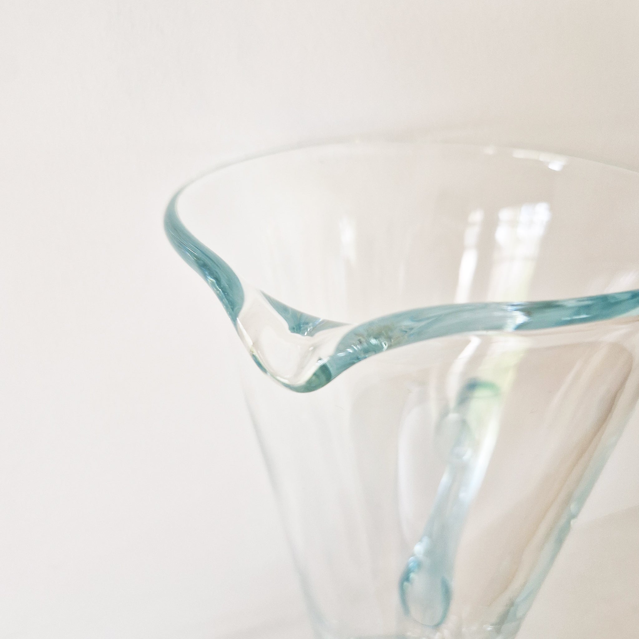 Vintage Murano glass footed pitcher