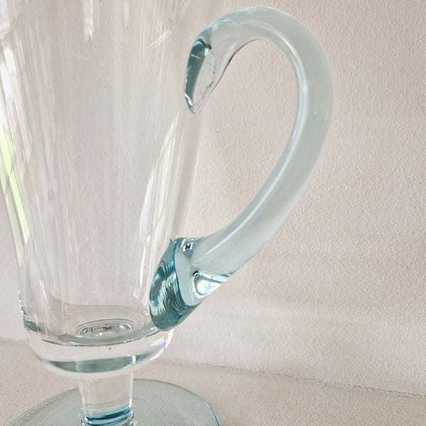 Vintage Murano glass footed pitcher