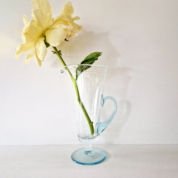 Vintage Murano glass footed pitcher