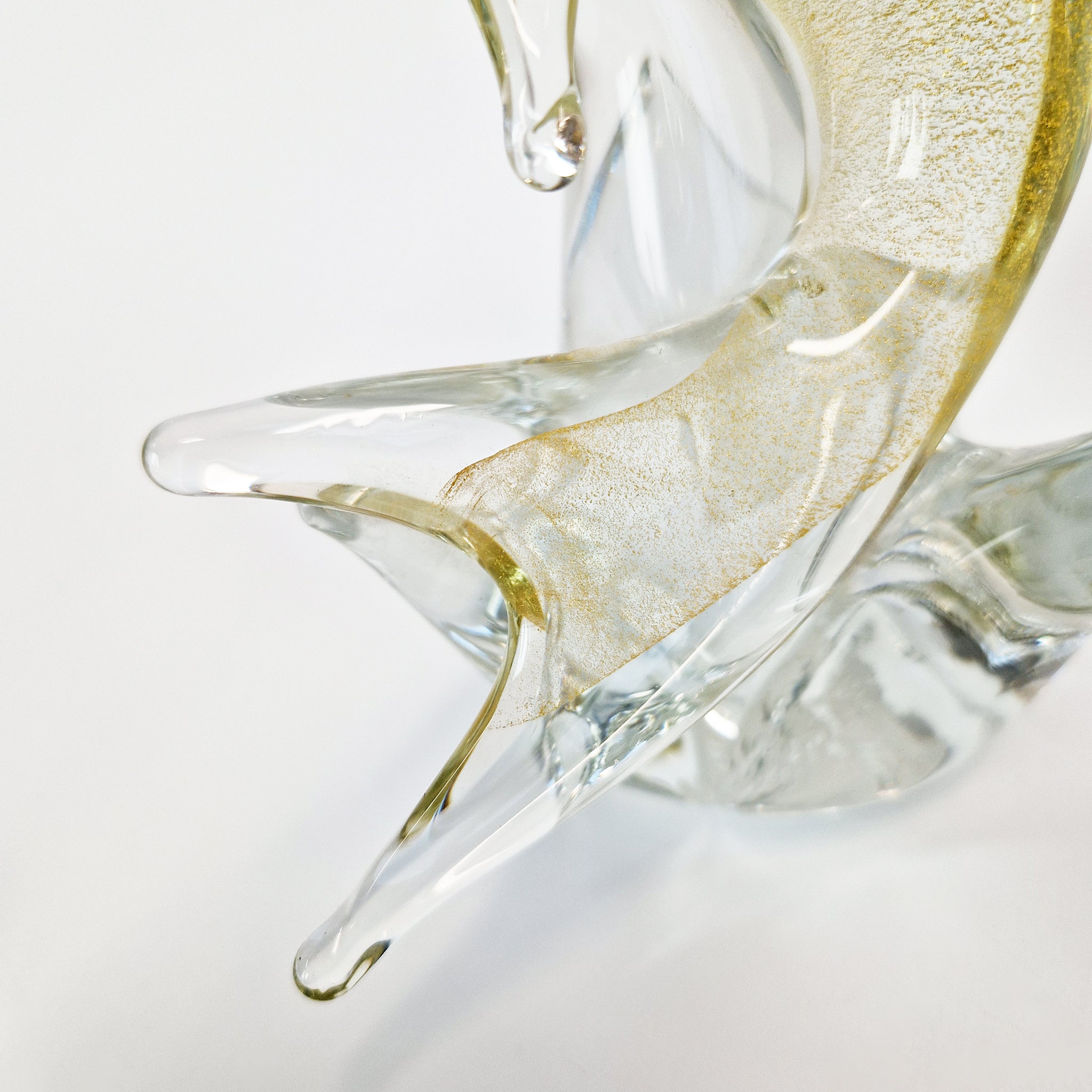 Vintage Murano glass jumping dolphin